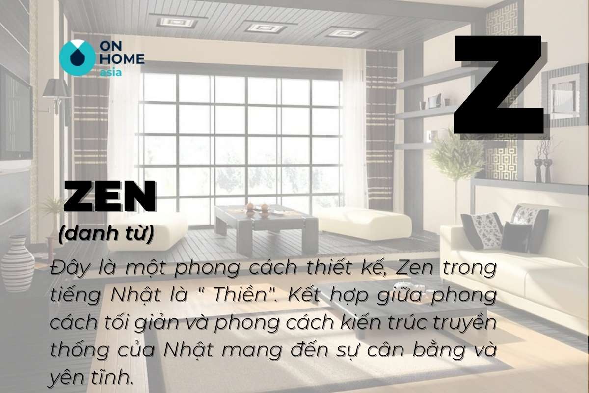 chữ Z trong thiết kế nội thất