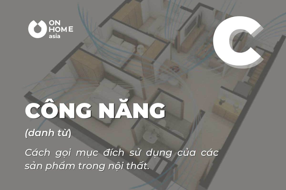 Thuật ngữ Công năng trong thiết kế nội thất