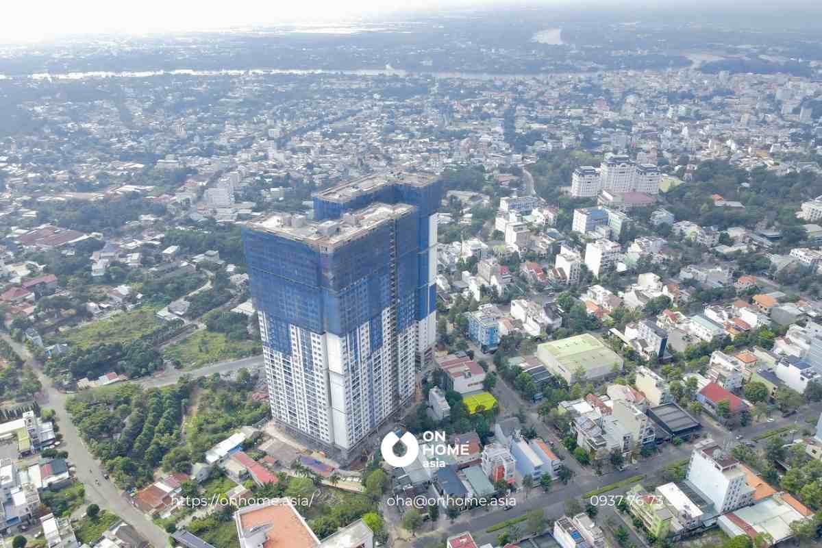 Tiến độ xây dựng của dự án C Sky View Chánh Nghĩa