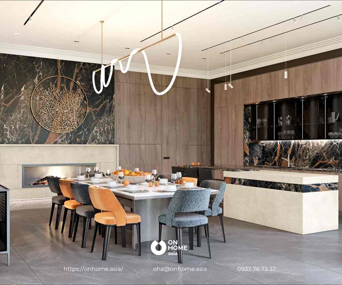 Trần thạch cao phòng bếp đẹp còn có khả năng chống ẩm