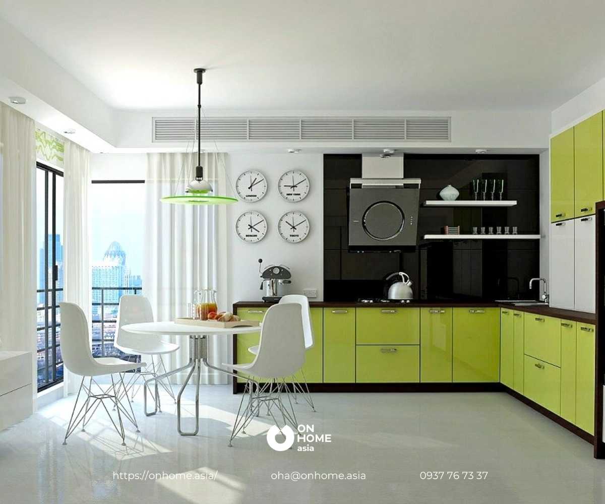 Mẫu trần thạch cao phòng bếp đơn giản