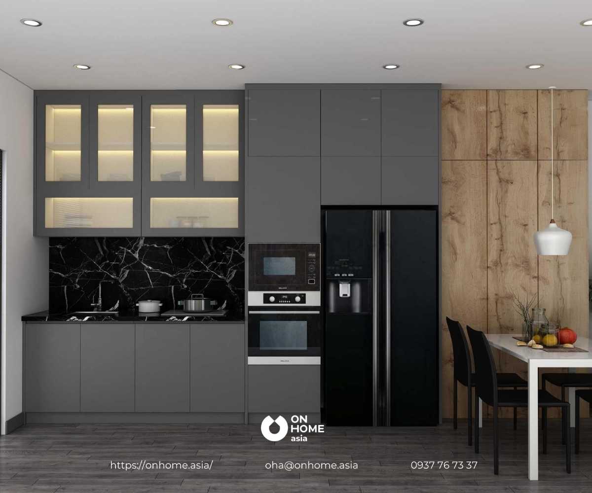 Thiết kế phòng bếp chung cư đẹp