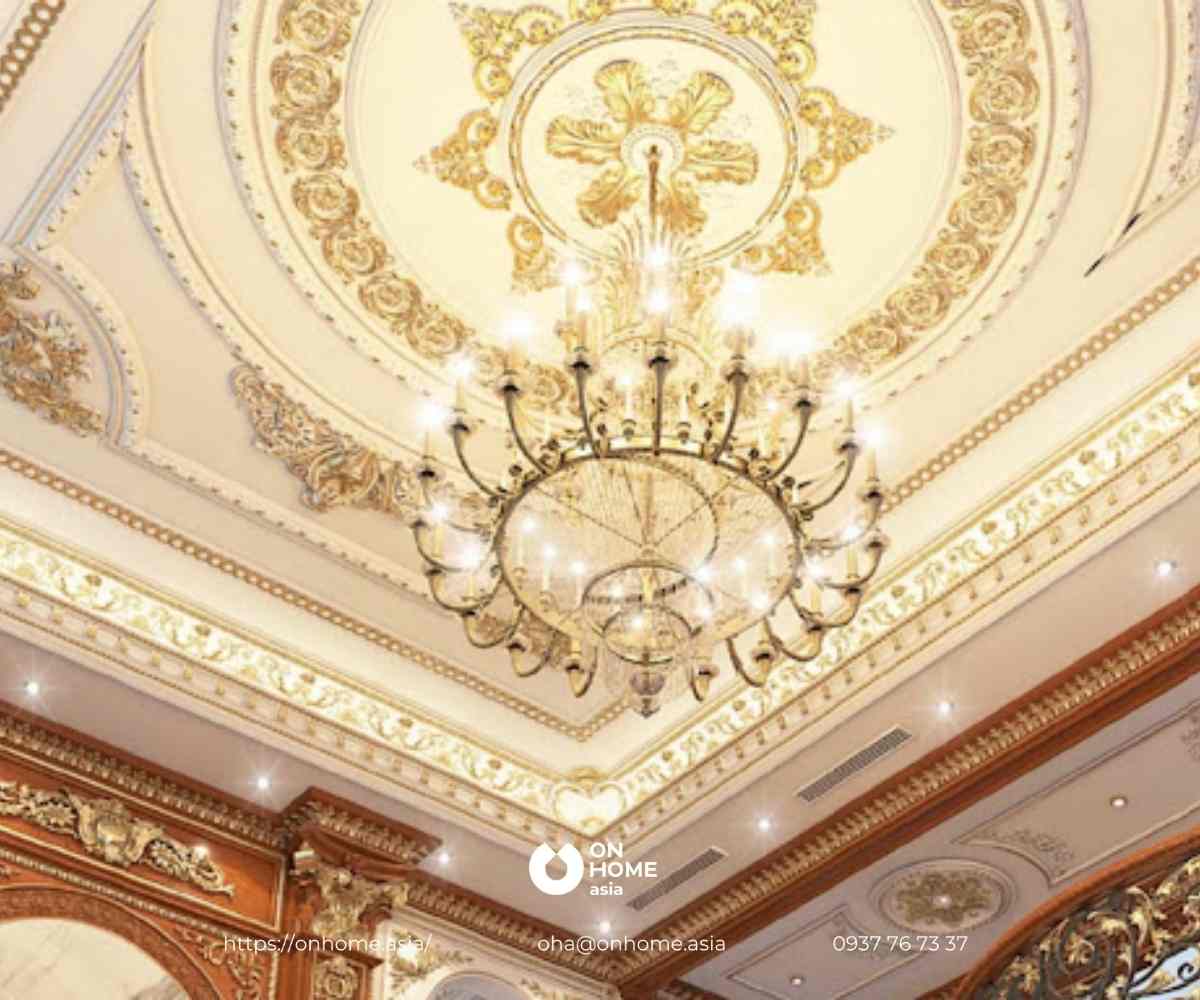 Thiết kế trần thạch cao bếp nổi đẹp