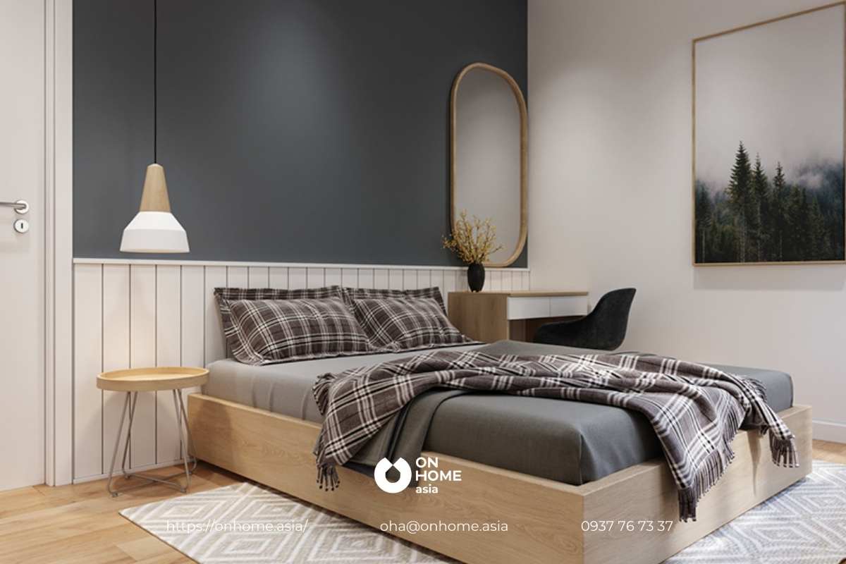 Trang trí phòng ngủ nhỏ cho nam đơn giản, hiện đại