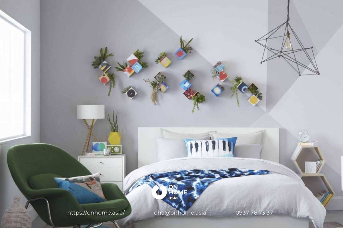 Decor phòng ngủ với đồ handmade