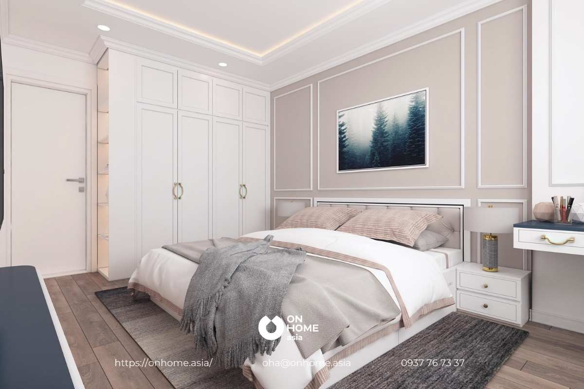 Không gian phòng ngủ thanh lịch, sang trọng