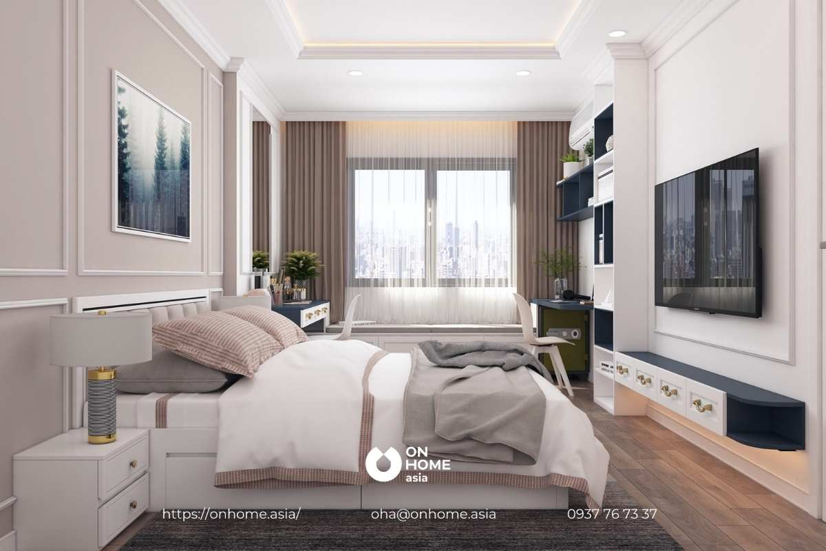 Nội thất phòng ngủ hướng đến sự hiện đại, thanh lịch