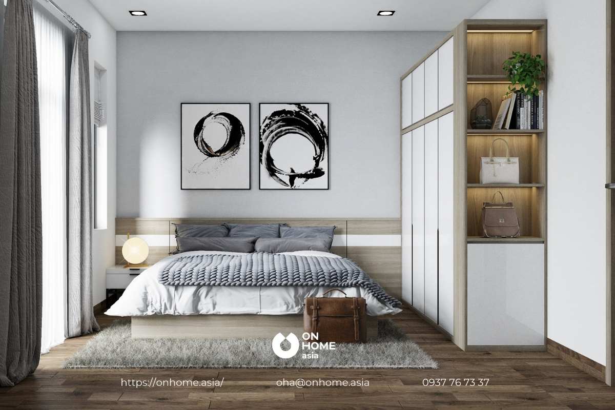 Ý tưởng decor phòng ngủ với gam màu tối