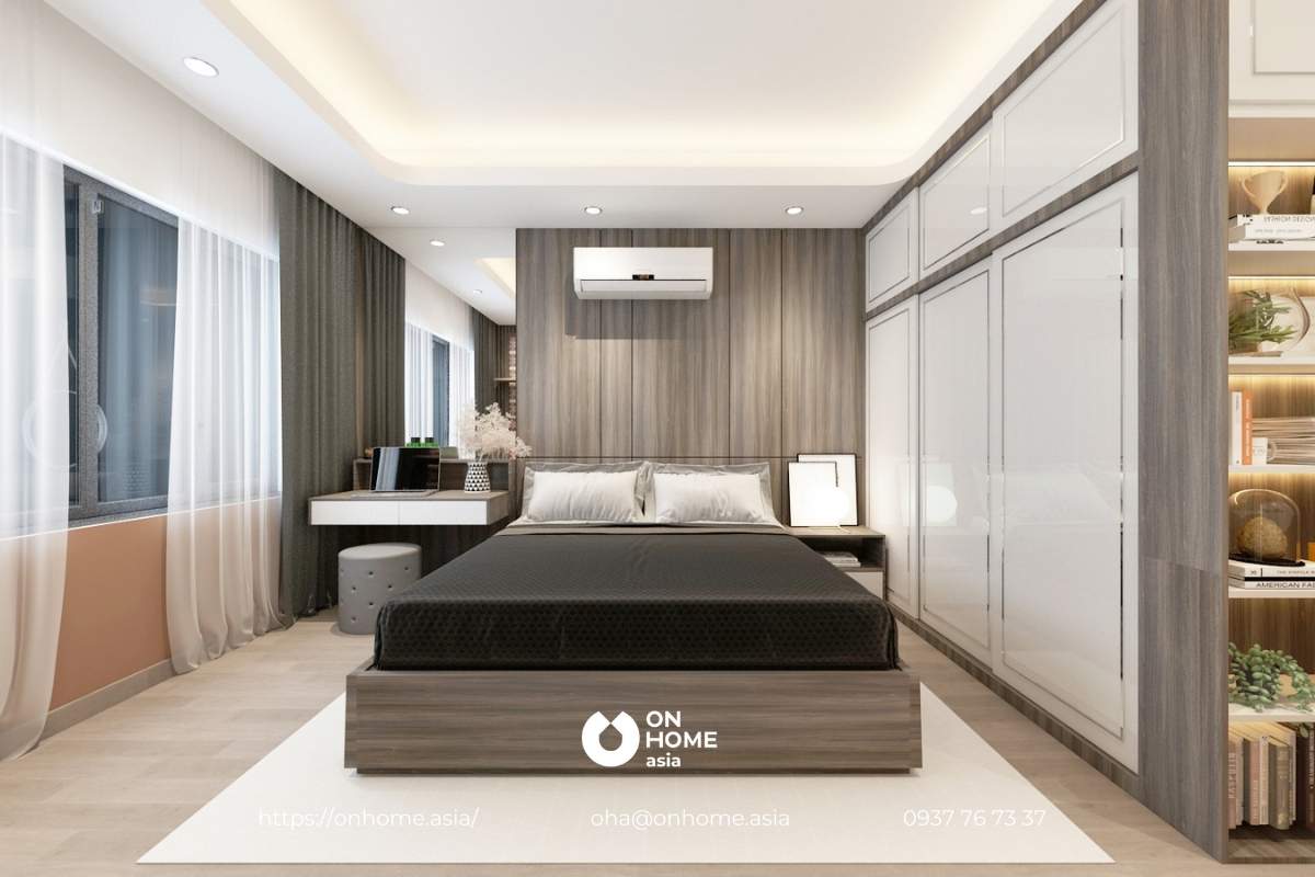 Thiết kế phòng ngủ với nội thất thông minh