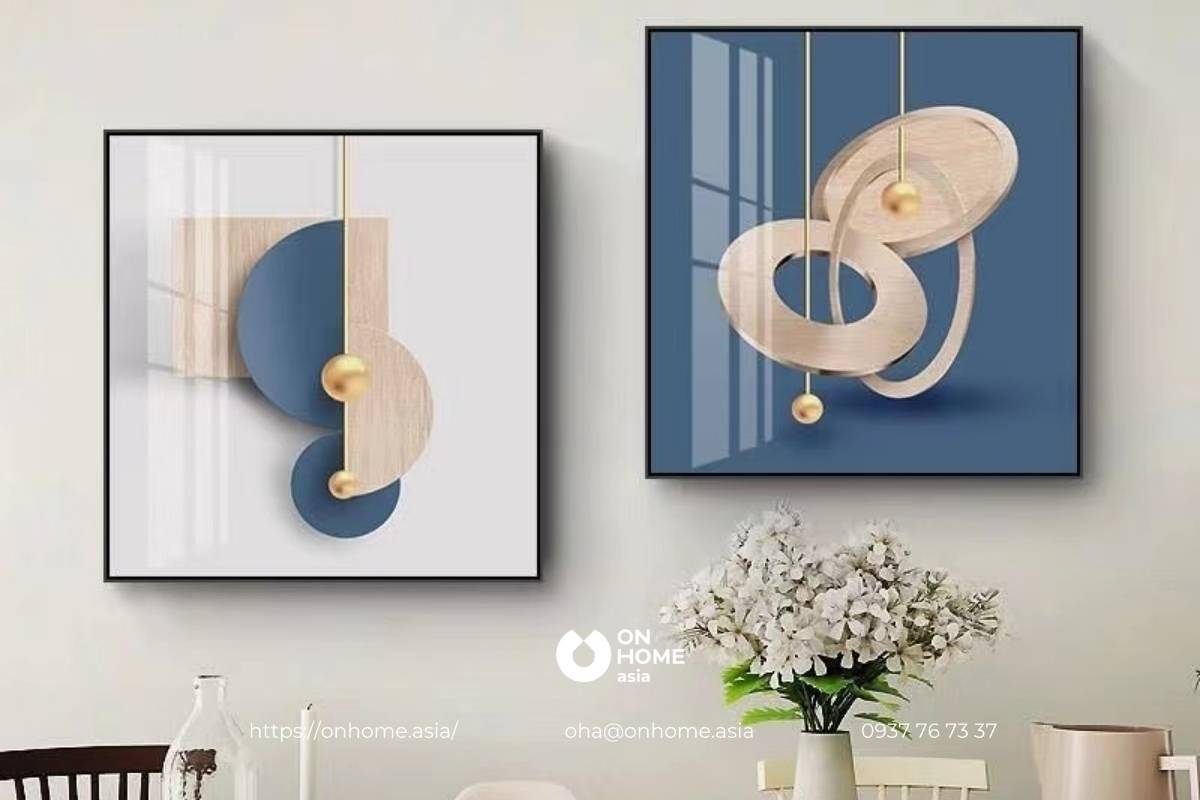 Tranh treo phòng ăn đơn giản mà đẹp