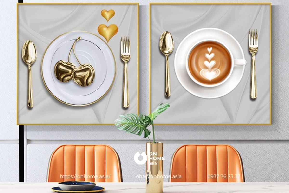 Tranh trang trí bàn ăn cao cấp