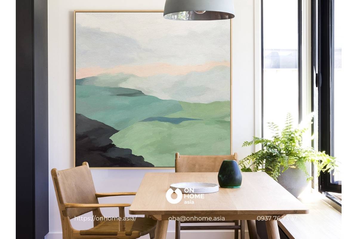 Tranh phong thủy trang trí phòng bếp