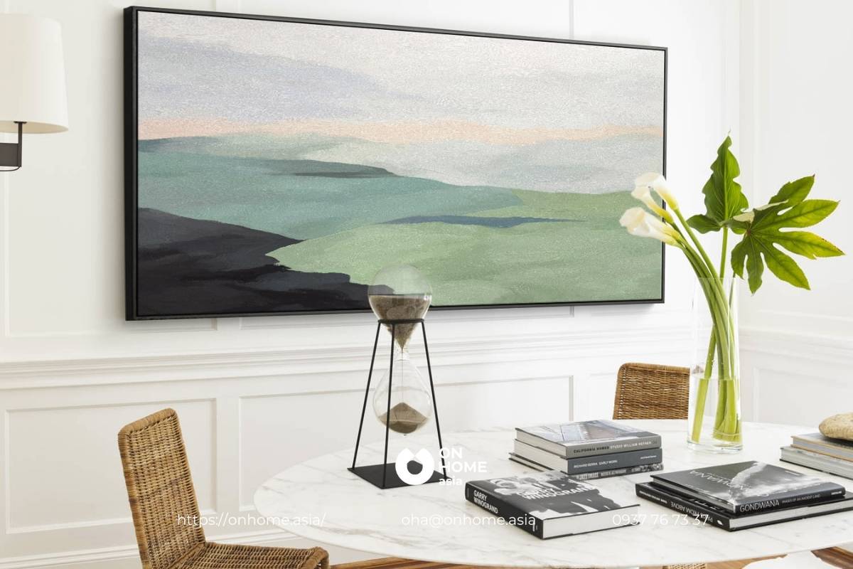 Tranh phong cảnh treo tường phòng bếp