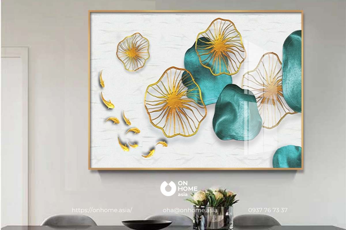 Tranh phong thủy treo phòng bếp đẹp