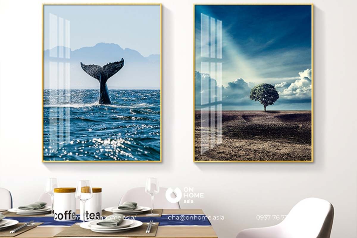 Bộ tranh trang trí phòng bếp đẹp