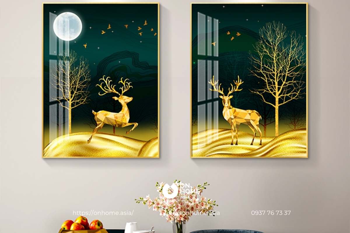 Tranh phong thủy treo tường phòng bếp