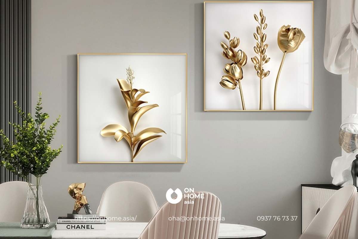 Bộ tranh treo tường phòng bếp hợp phong thủy