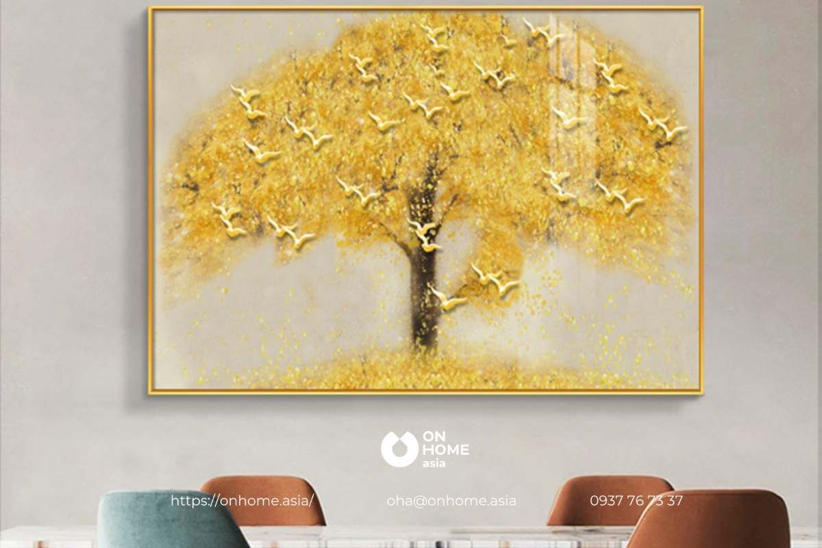 Tranh treo tường phòng bếp hợp phong thủy