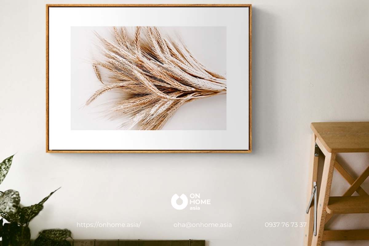 Tranh phòng bếp chủ đề bông lúa