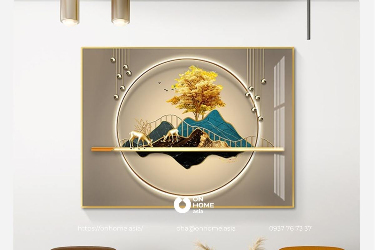 Tranh phong thủy treo nhà bếp đẹp