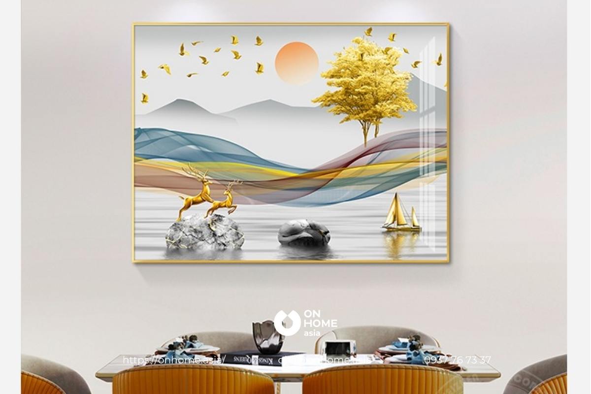 Tranh phong thủy trang trí nhà bếp