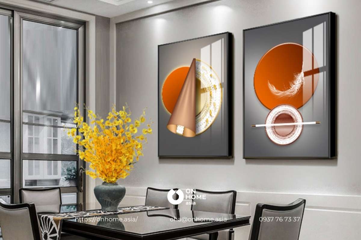 Tranh đính đá treo nhà bếp