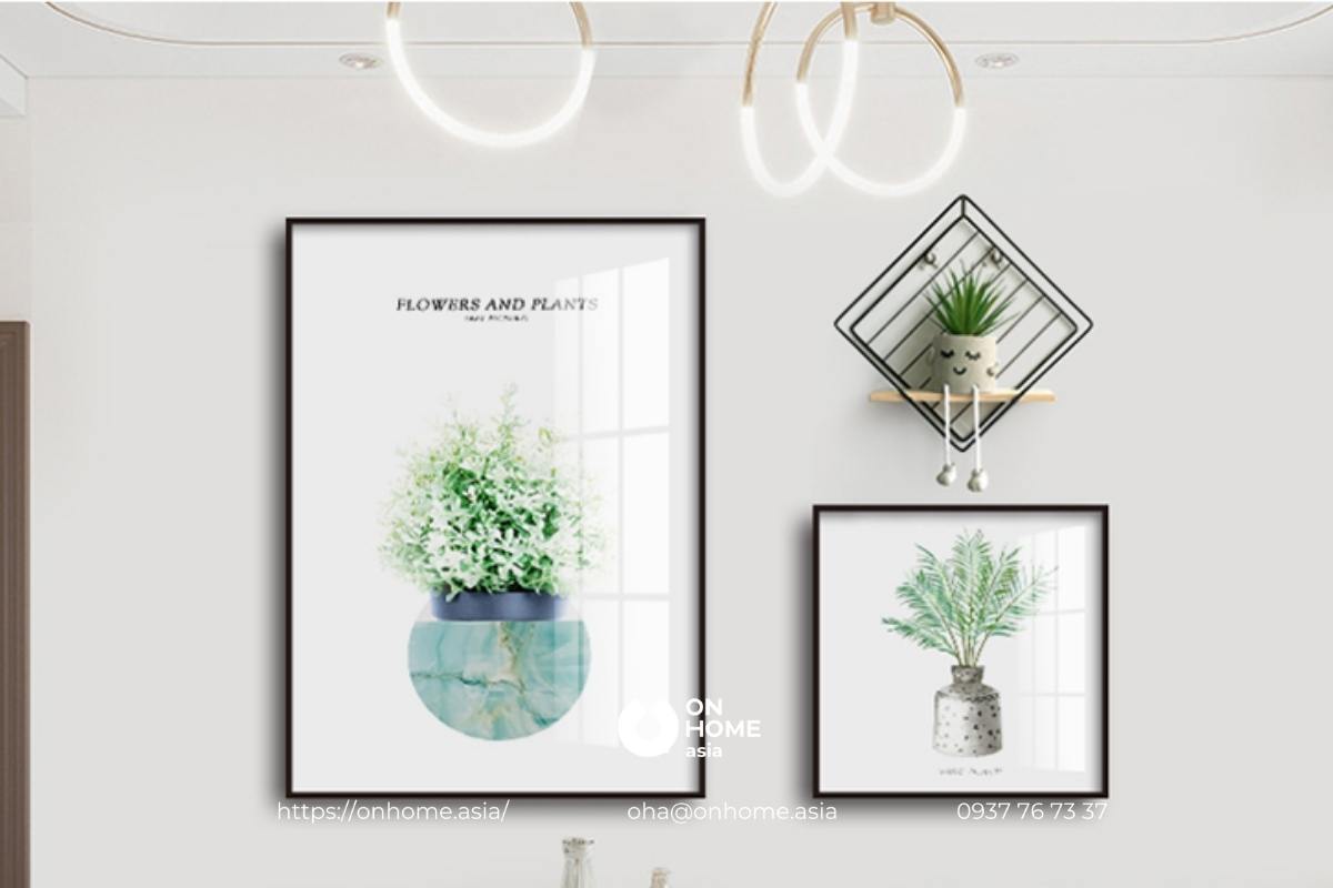 Bộ tranh canvas treo phòng ăn