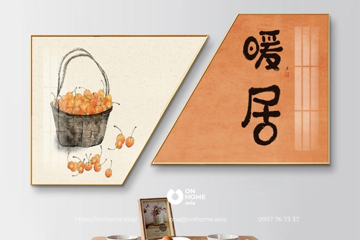 Tranh treo bàn ăn đơn giản