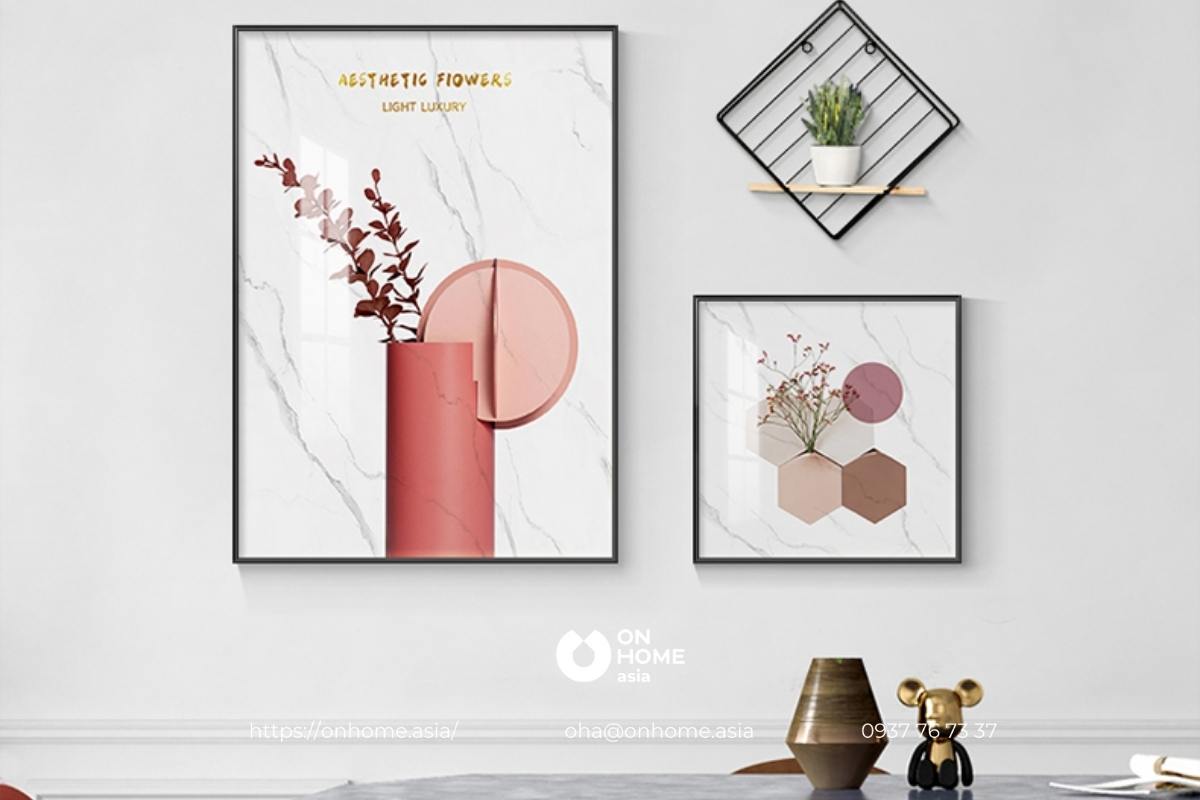 Bộ tranh canvas treo bàn ăn đẹp