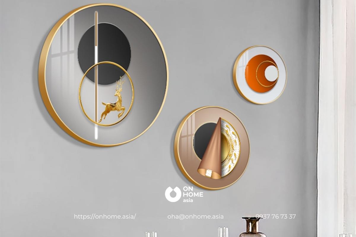 Bộ tranh treo bàn ăn hiện đại