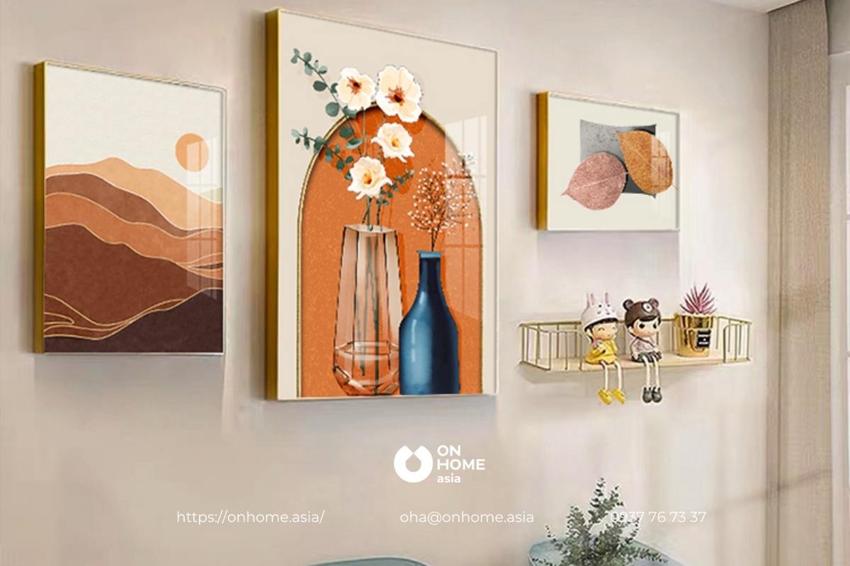 Bộ tranh treo bàn ăn cao cấp, hiện đại