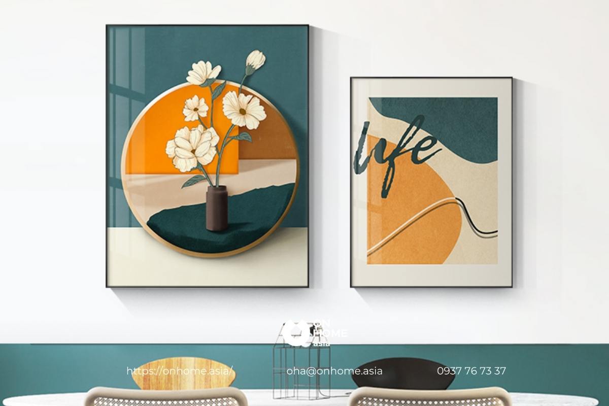 Tranh treo phòng bếp hiện đại