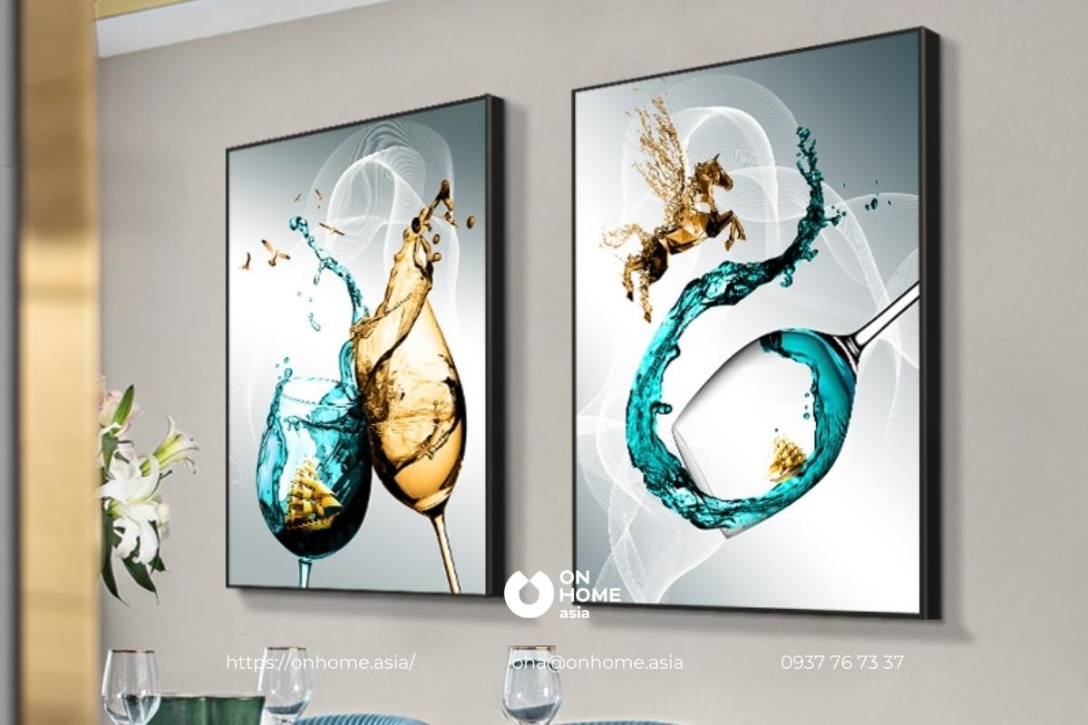 Bộ tranh trang trí nhà bếp đẹp