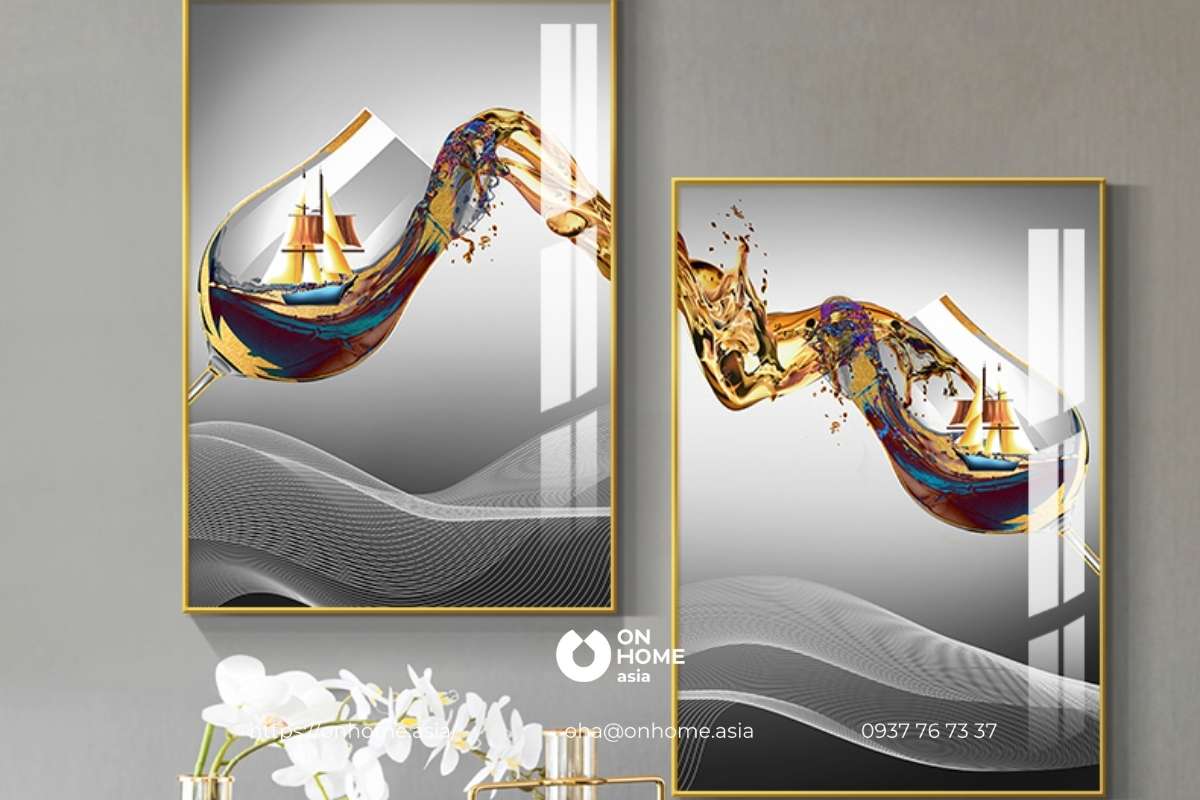 Bộ tranh treo tường nhà bếp cao cấp