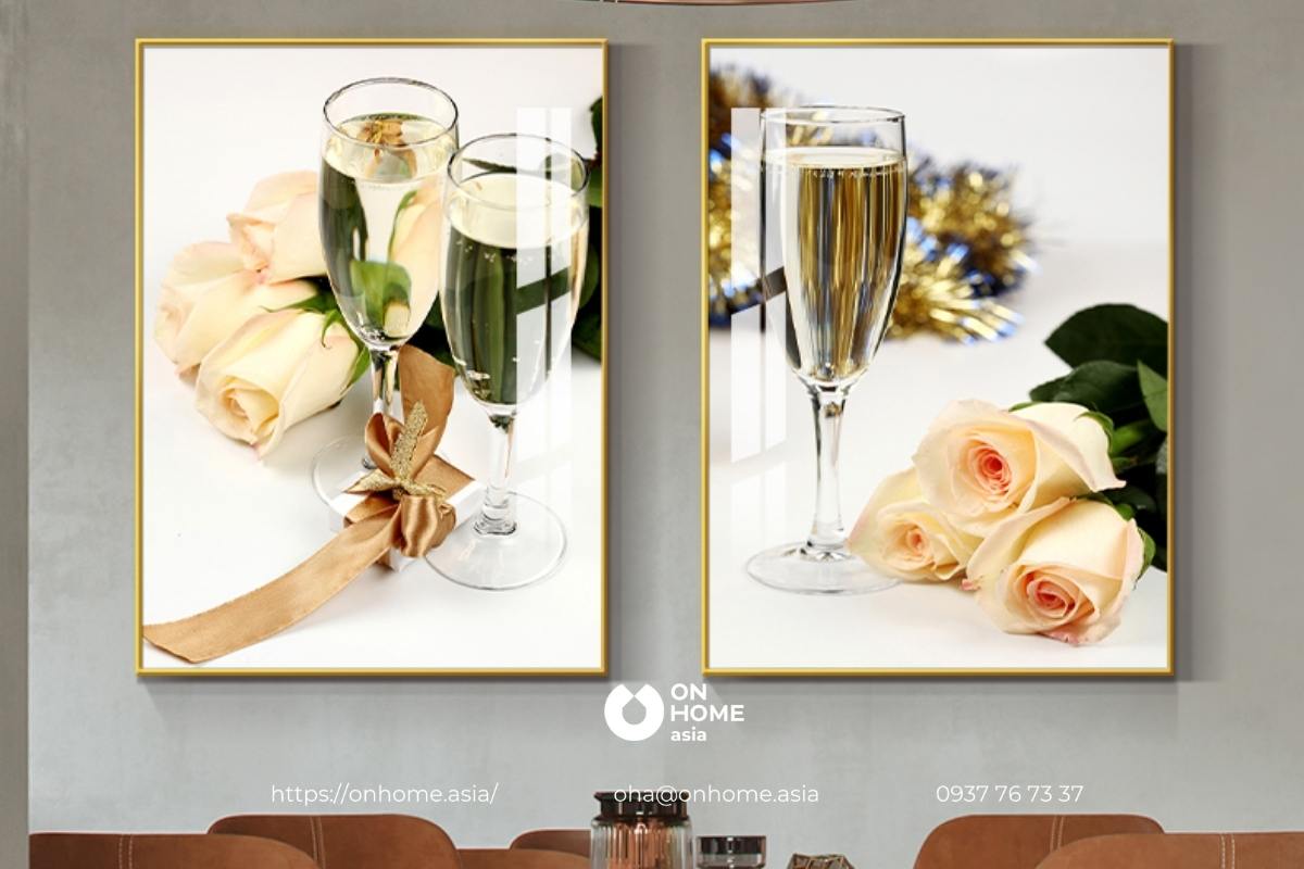 Bộ tranh treo tường nhà bếp cao cấp