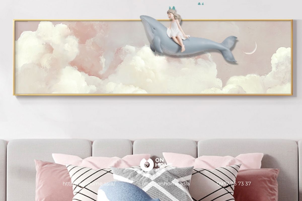 Tranh trang trí phòng ngủ nhỏ đẹp