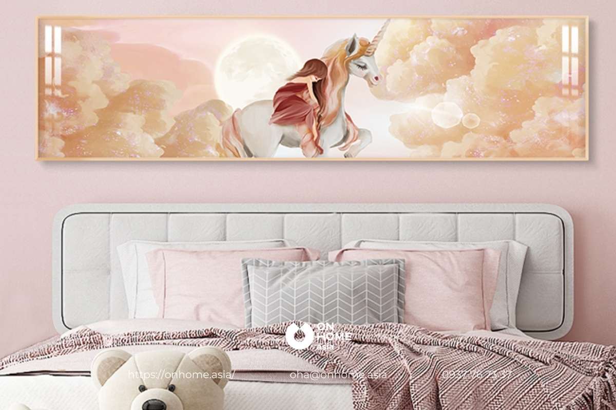 Tranh treo phòng ngủ bé gái đẹp