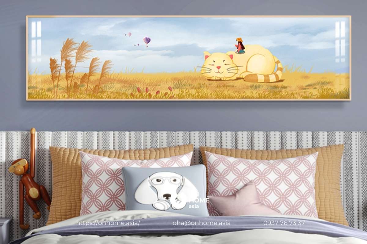 Tranh đẹp treo phòng ngủ bé gái