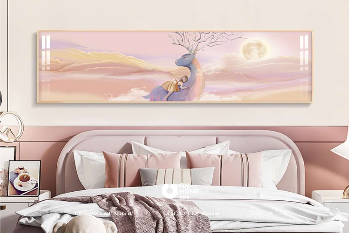 Tranh treo phòng ngủ dành cho bé gái