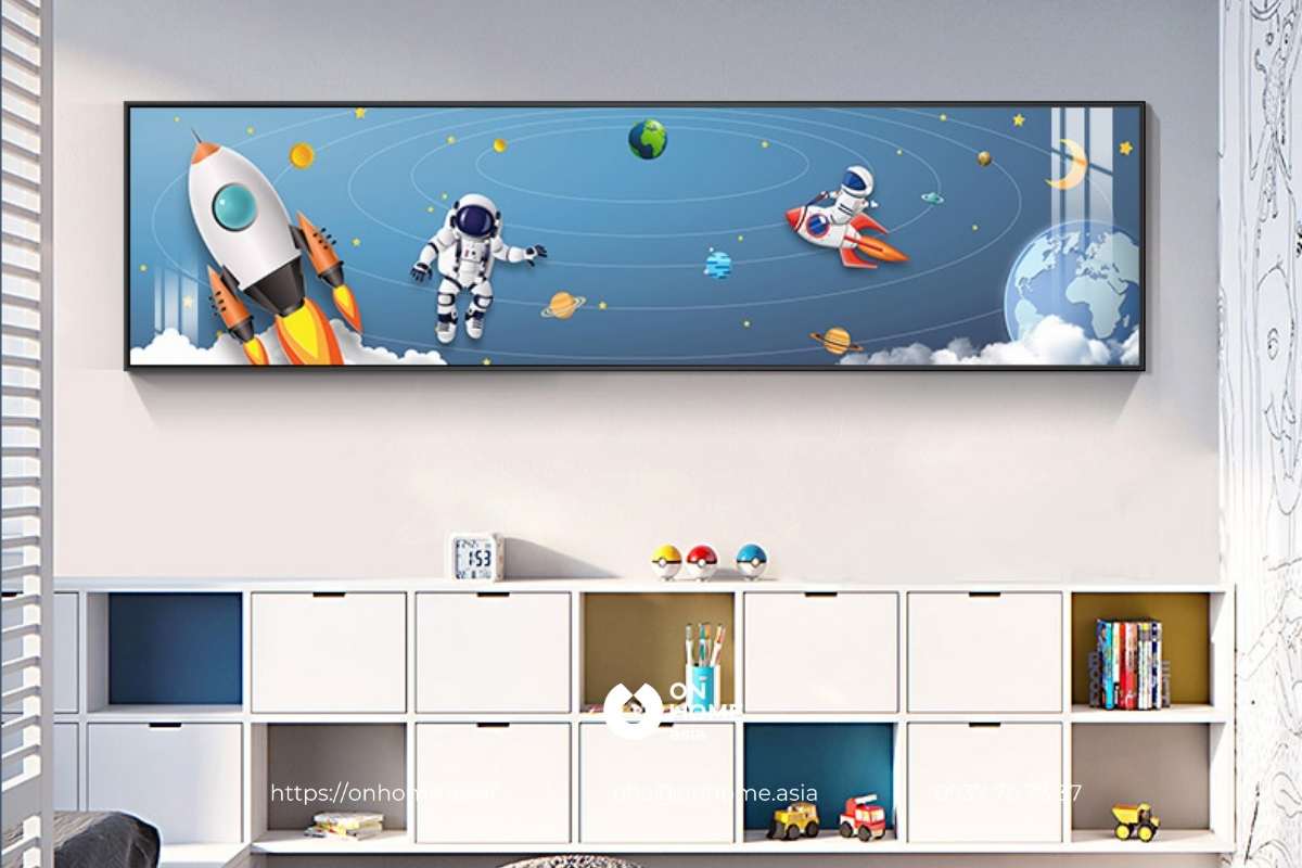 Tranh treo tường trang trí phòng ngủ bé trai