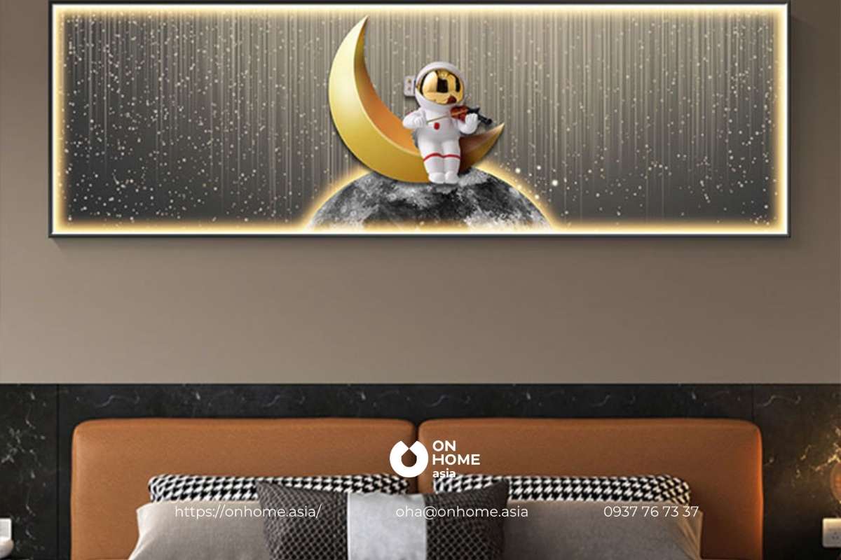 Tranh treo phòng ngủ bé trai đẹp