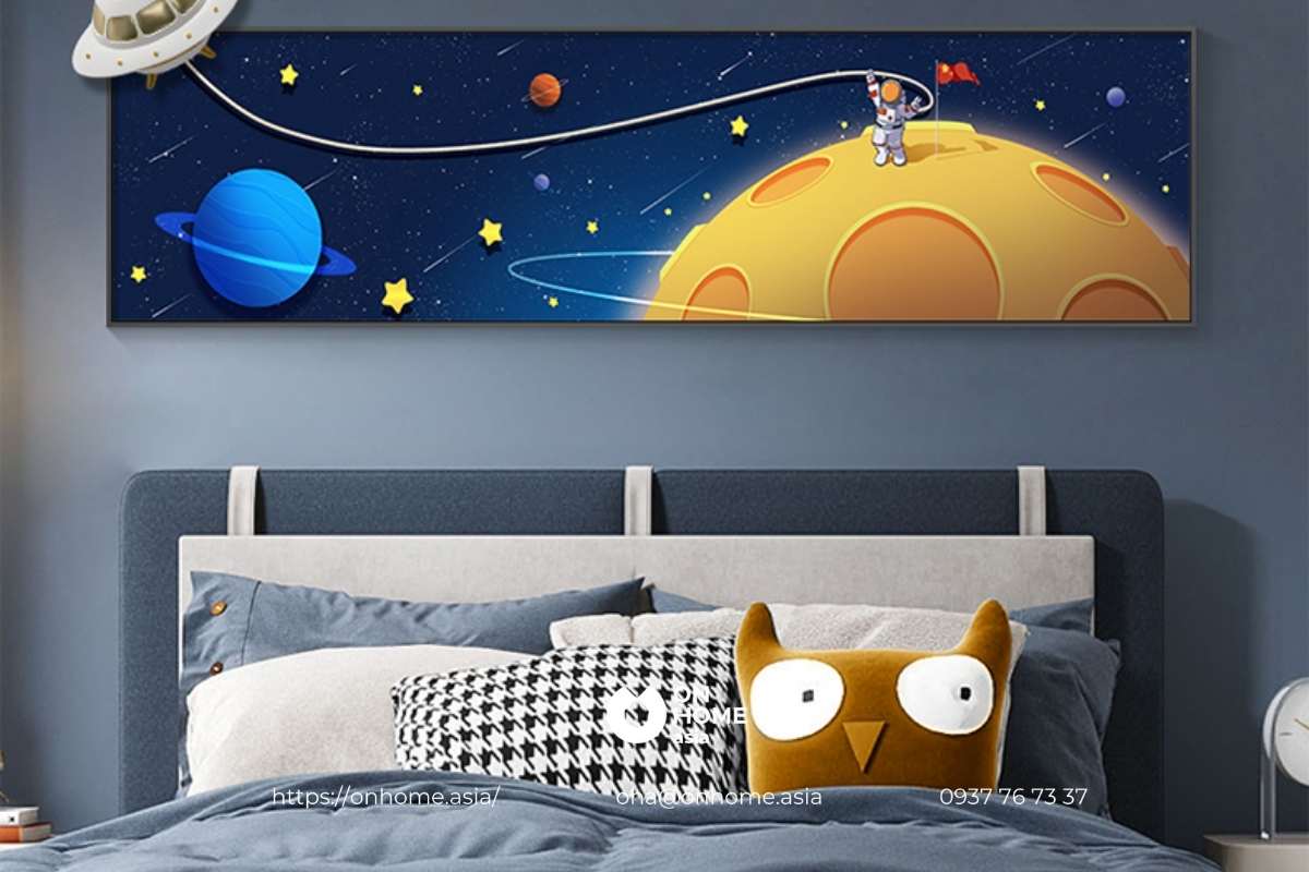 Tranh treo phòng ngủ bé trai đẹp