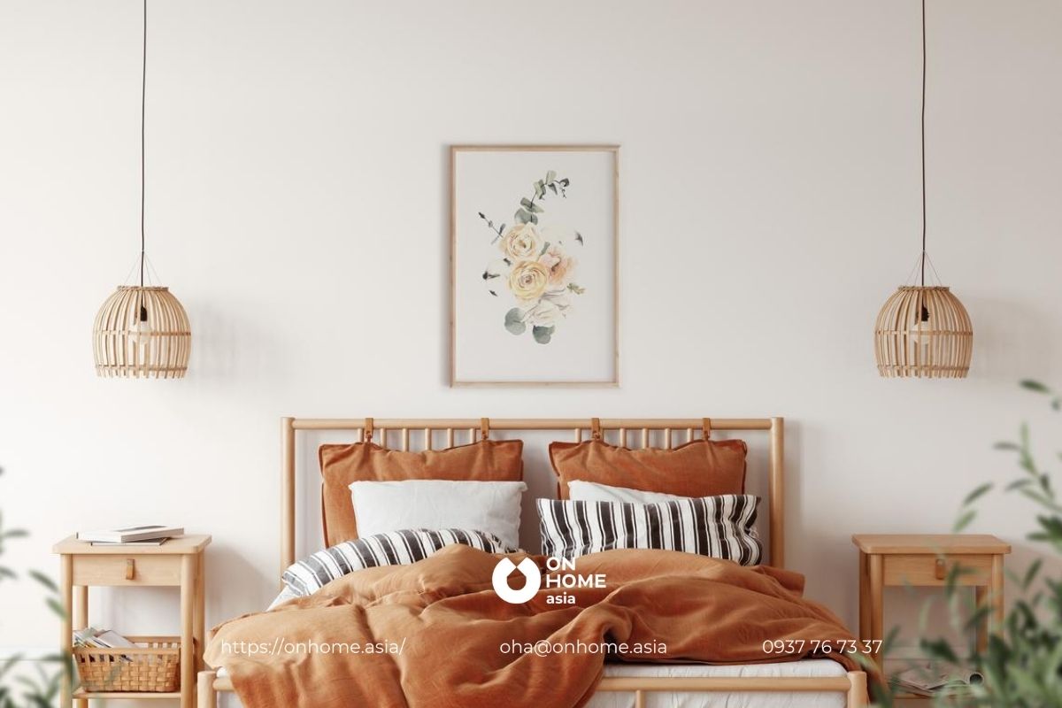 Tranh treo tường phòng ngủ với chất liệu cao cấp