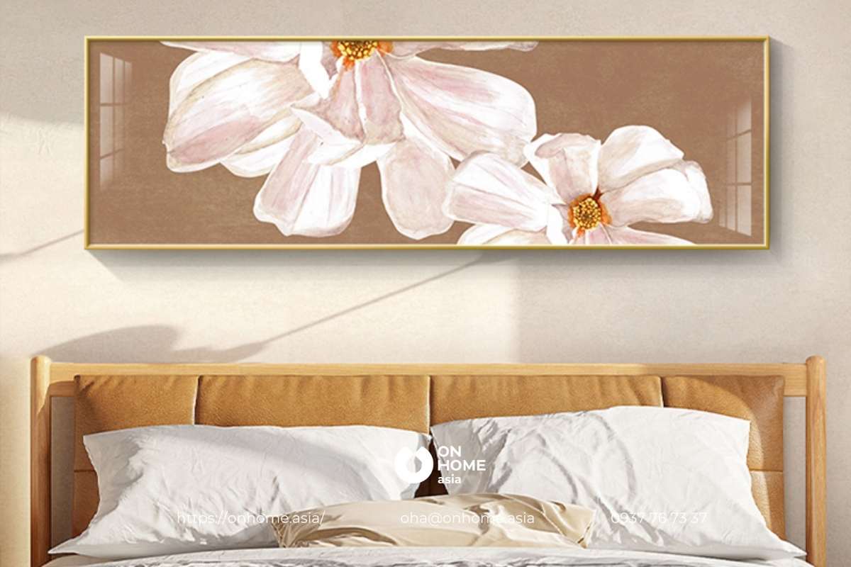 Tranh trang trí phòng ngủ tinh tế, đẹp mắt