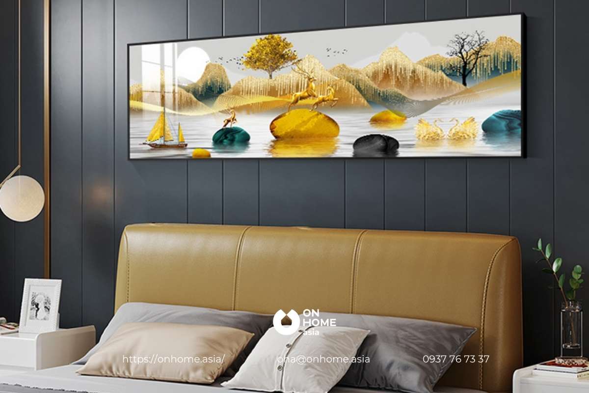 Tranh phong thủy treo phòng ngủ đẹp