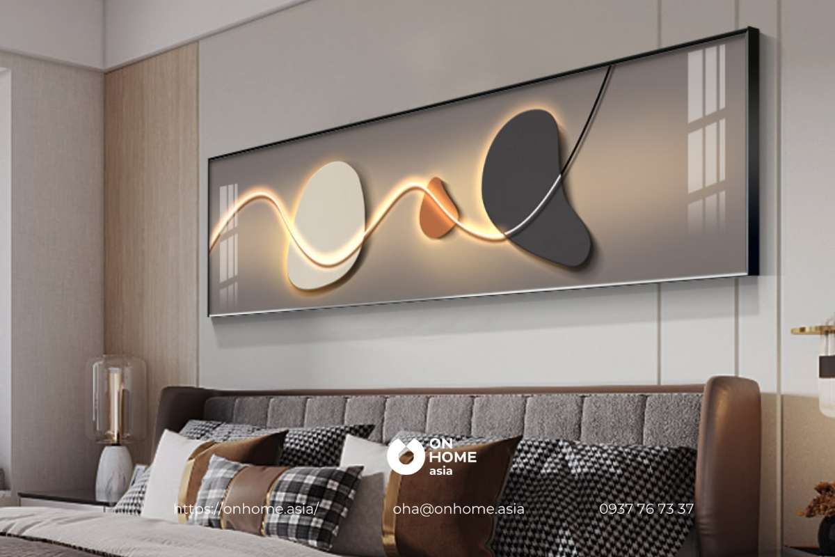 Tranh phòng ngủ đơn giản mà đẹp