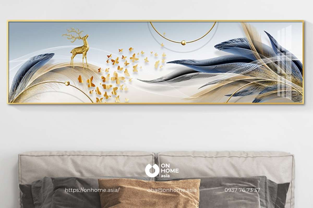 Tranh treo phòng ngủ vợ chồng khổ lớn