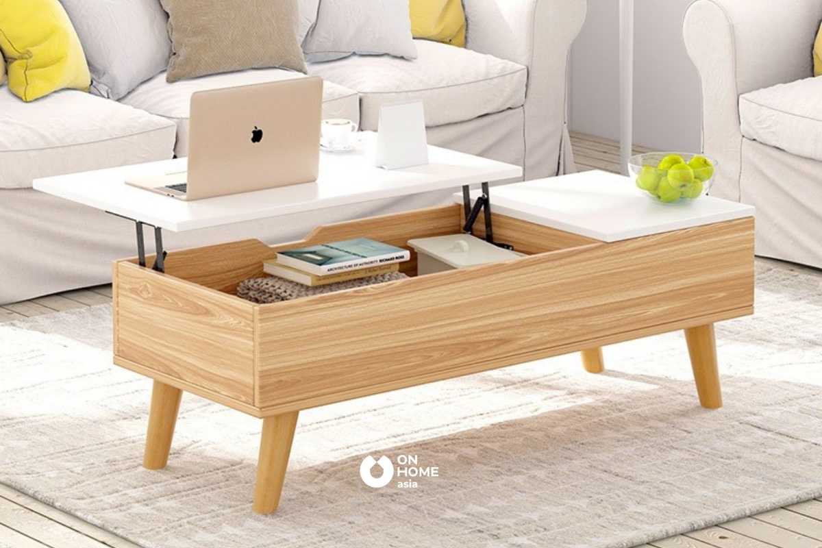 Bàn trà thông minh kết hợp bàn làm việc
