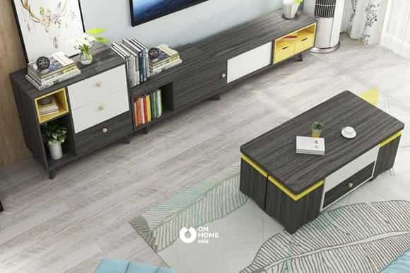 Kệ tivi kết hợp bàn trà
