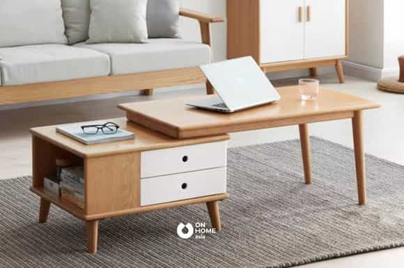 Bàn trà gỗ thông minh hiện đại